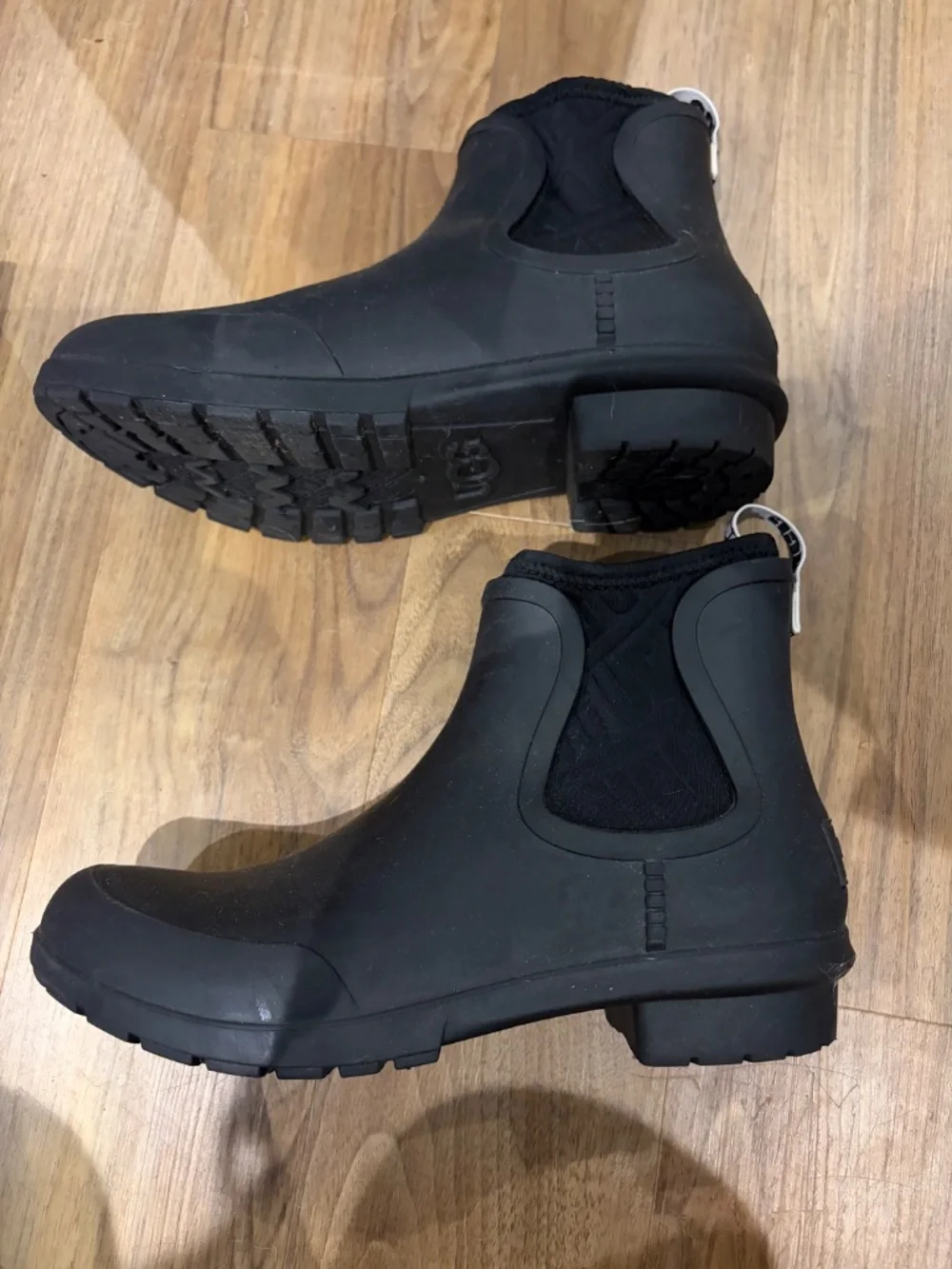 UGG Black Chelsea Rain Boots